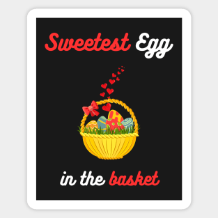 Sweet person sweet easter egg funny sweet easter pun heart easter egg Sticker